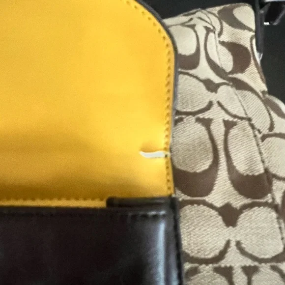 Coach Charlie Signature Python Brown and Tan Shoulder Bag - Picture 13 of 15